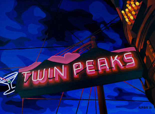 Twin Peaks Painting by Borbay