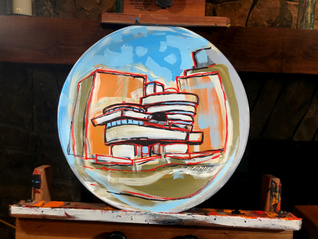 BORBAY CES GUGGENHEIM PLATE Painting Process