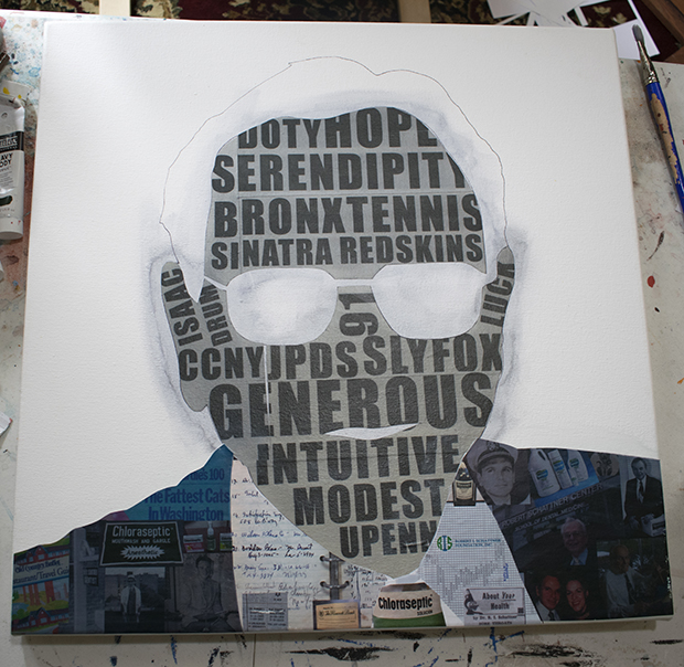 Dr Schattner Portrait Painting Process By Borbay - BORBAY Dr Schattner Portrait Painting Process By Borbay