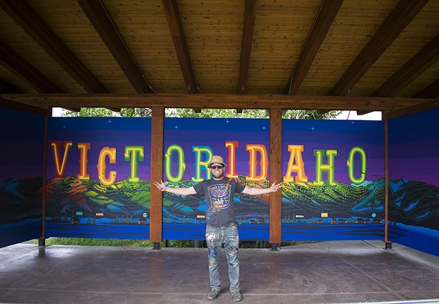 Victor Idaho Mural Painting by Borbay