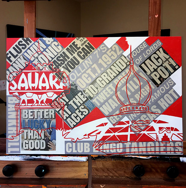 Sahara Las Vegas Painting Process