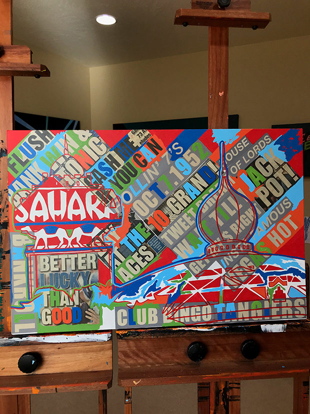 Sahara Las Vegas Painting Process