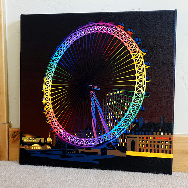 London Eye Painting Process by Borbay
