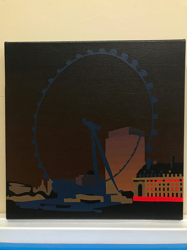 London Eye Painting Process by Borbay