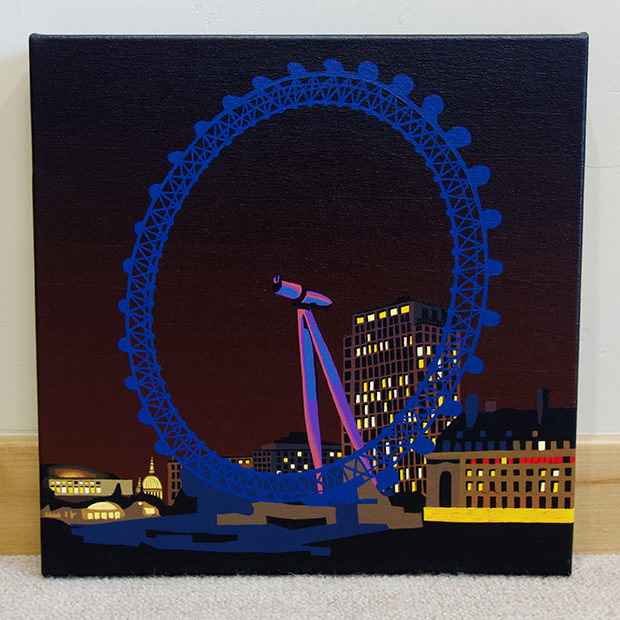 London Eye Painting Process by Borbay