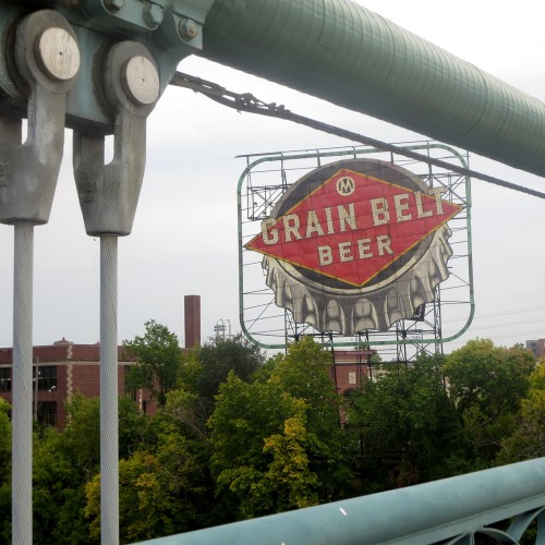 Grain Belt Beer Sign Painting, A Minnesota Landmark BORBAY