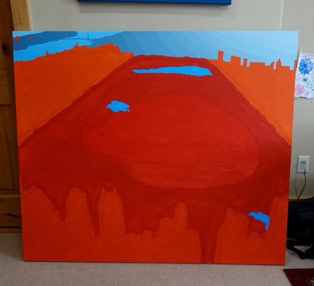 Borbay Central Park Painting Process 2