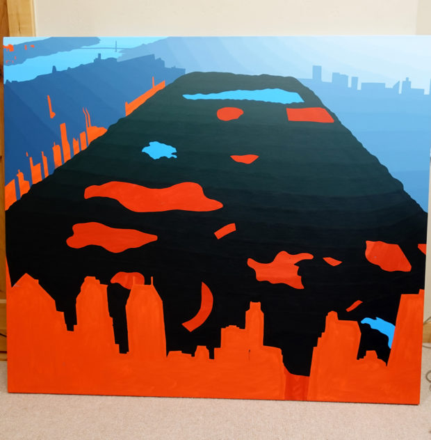 Borbay Central Park Painting Process 3