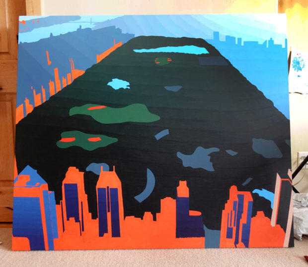 Borbay Central Park Painting Process 4