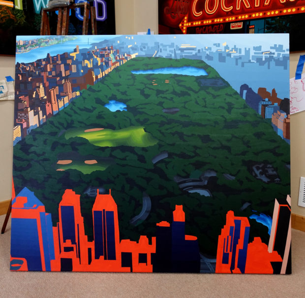 Borbay Central Park Painting Process 7
