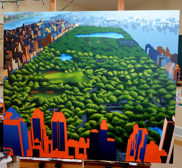 Borbay Central Park Painting Process 8