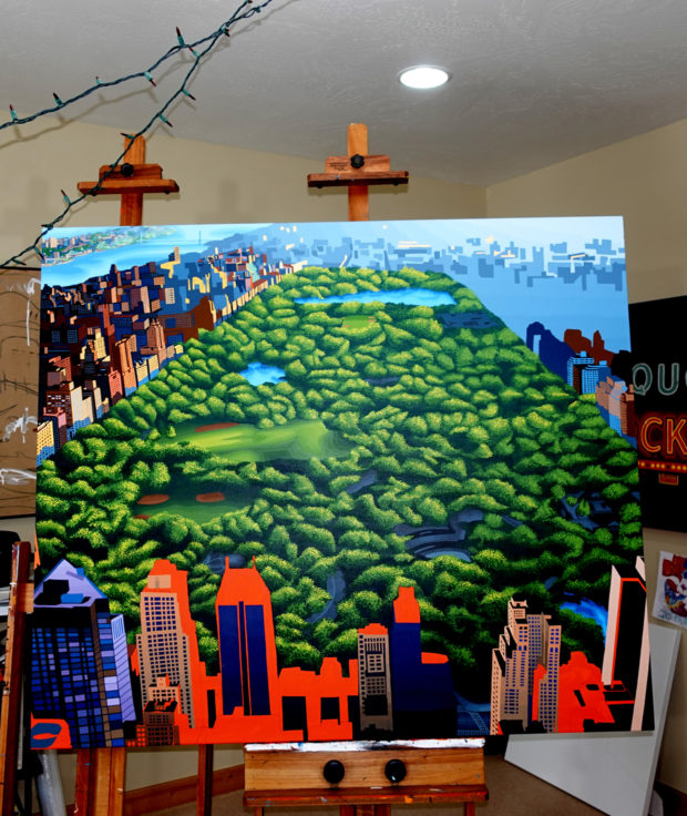 Borbay Central Park Painting Process 9