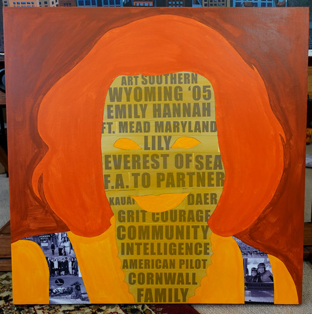 Painting Process Portrait of Patricia Barganier by Borbay