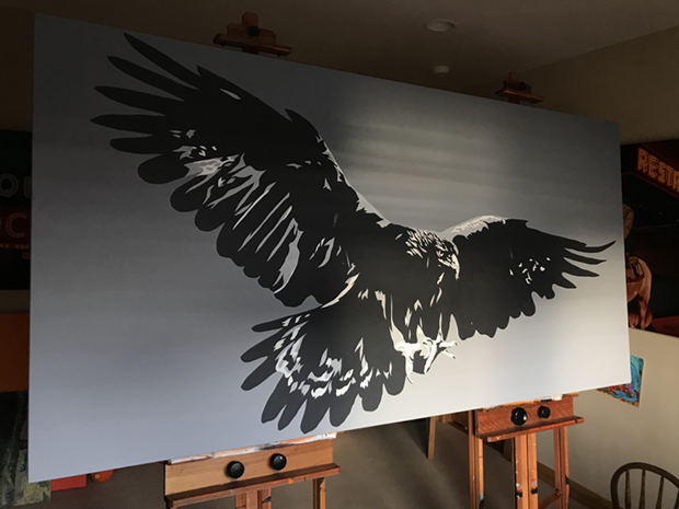Golden Eagle Painting by Borbay