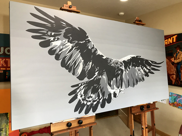 Golden Eagle Painting by Borbay