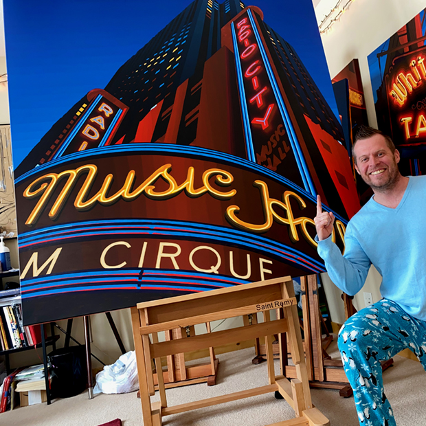 Borbays Radio City Music Hall Painting Progress 6