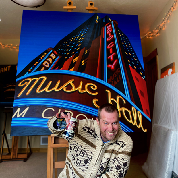 Borbays Radio City Music Hall Painting Progress 8