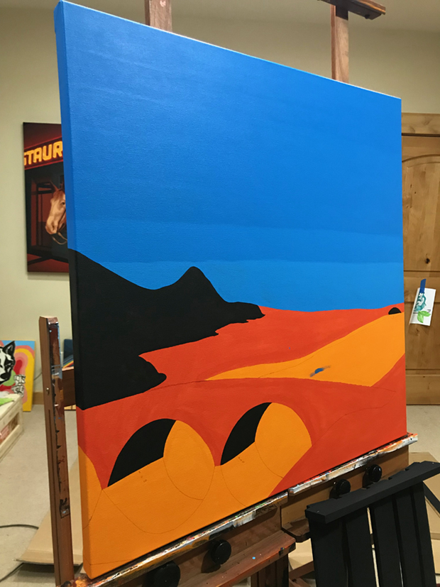 Golden Bell Painting #12 at Augusta National The Masters Process by Borbay 1