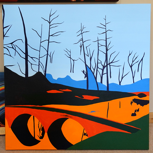 Golden Bell Painting #12 at Augusta National The Masters Process by Borbay 2