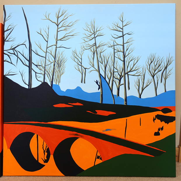 Golden Bell Painting #12 at Augusta National The Masters Process by Borbay 3