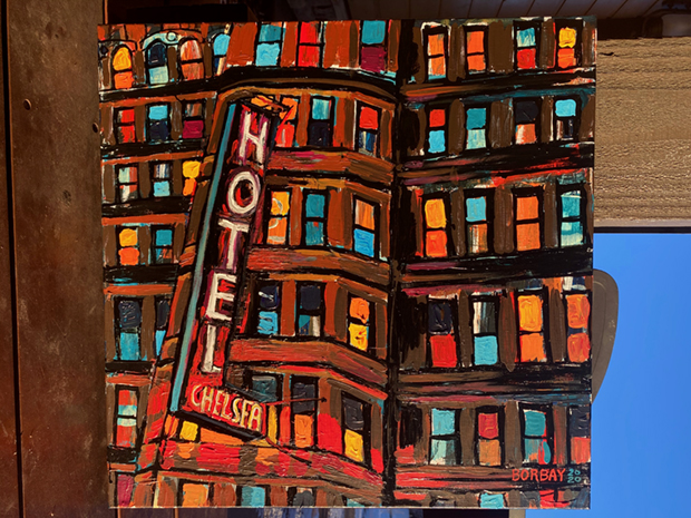 Chelsea Hotel Painting by Borbay in Sun